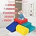 Costzon Climbing Toys for Toddlers, 4 PCS Single-Tunnel Foam Climber for Climbing, Crawling and Sliding, Lightweight Soft Play Blocks for Preschool Baby Boys Girls (Assorted)
