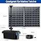 Biling Solar Teichfilter Komplettset mit Pump - 50W 2100 l/h Solar Teichpumpe mit Filter für Teiche bis 4000l - Solar Wasserspiel Springbrunnen für Außen Garten Teiche Pool Wasserreinigung