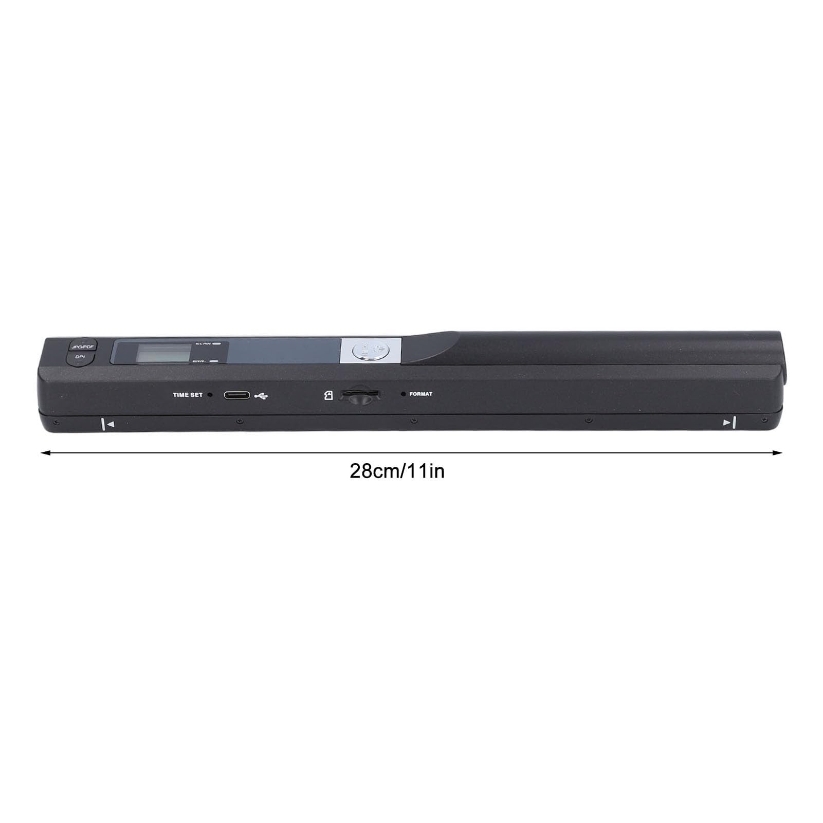 Ejoyous Tragbarer Scanner, Handscanner Dokumentenscanner 900 DPI Farbscanner A4 Scanner 8,27 Zoll HD für Zuhause, Reisen und Büro (Black)