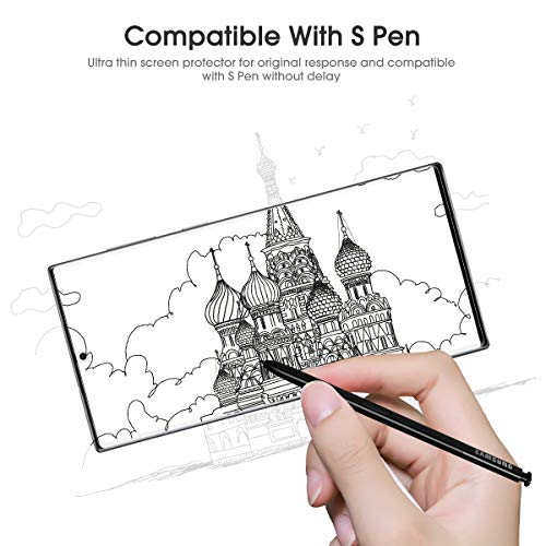 Image of [4 pack] Samsung Galaxy Note 20 Ultra Screen Protector - TPU Film Screen Protector for Galaxy Note 20 Ultra 6.9 Inch, 2020 [High Definition] [Bubble Free] [Anti-scratch] [Anti-Fingerprint]