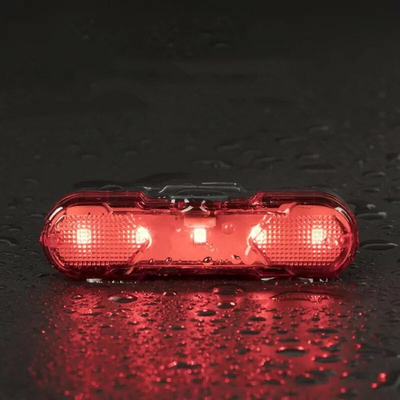 Luce Posteriore per Bicicletta, Luce Posteriore per Bicicletta Ricaricabile Tramite USB, per Casco da Ciclismo, Zaino, Luce Posteriore di Avvertimento di Sicurezza