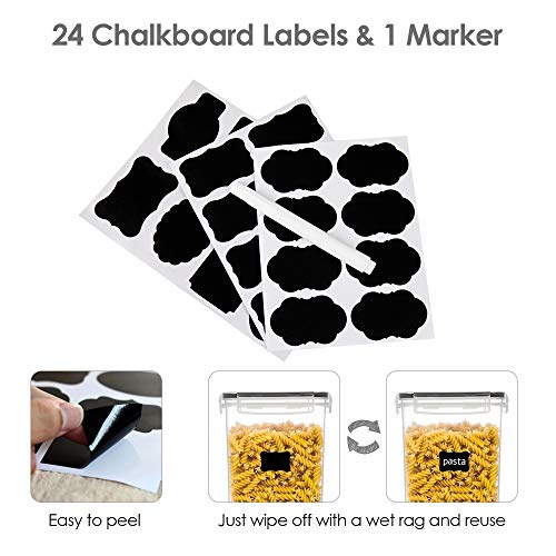 Airtight Food Storage Containers With Lids, Pantrystar 7 Pcs Bpa Free Kitchen Storage Containers For Spaghetti, Pasta, Dry Food,Flour And Sugar, Plastic Canisters For Pantry Organization And Storage #TOP6