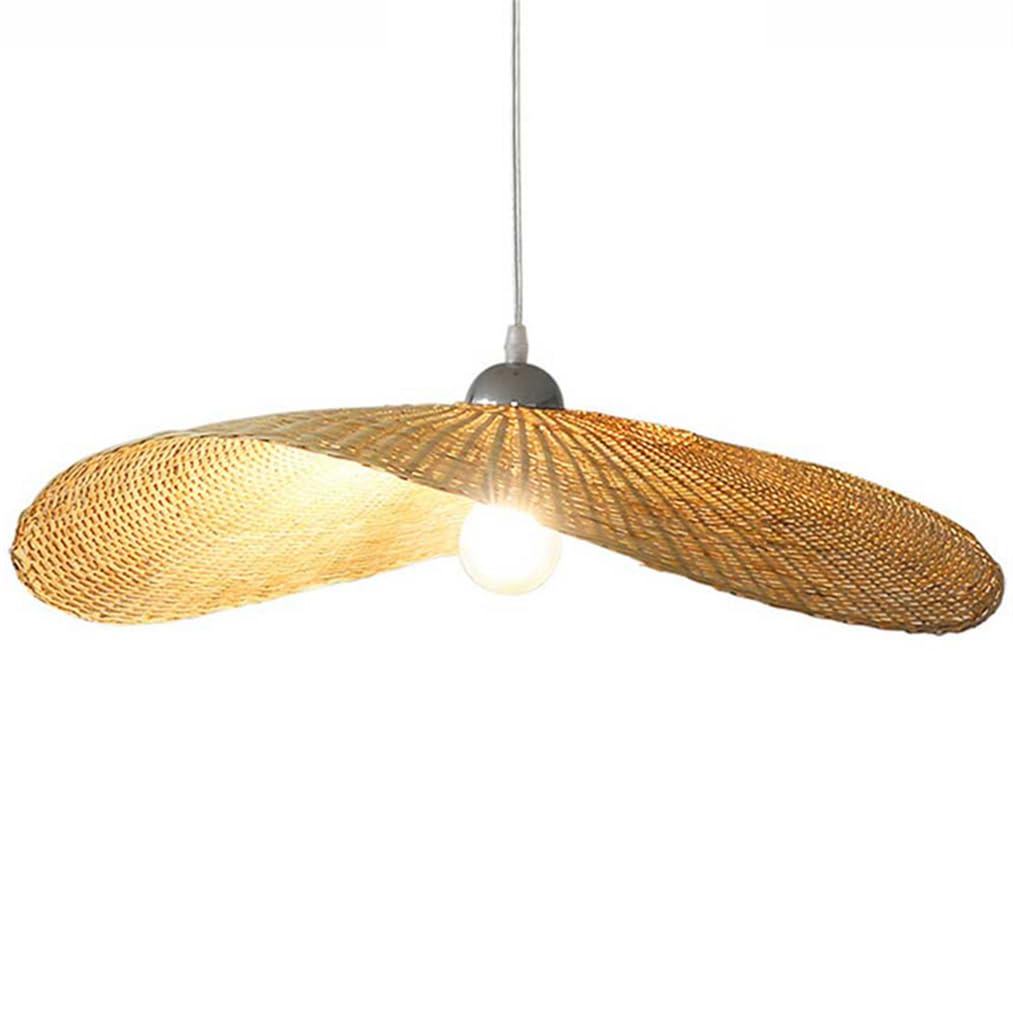 Suspension tissée en rotin pour illuminer votre salon ou votre boutique avec élégance
