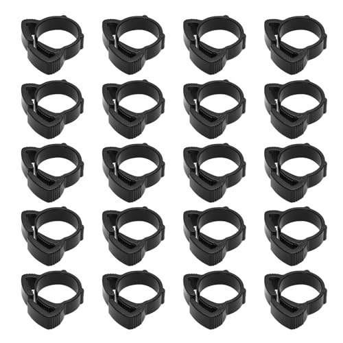 OTOTEC 30Pcs Garden Hose Connection Tightening Buckle Irrigation System Pipe Fix Fastener Suitable for Irrigation Hydroponics Pipe or Hose 16mm