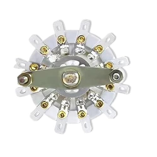 Band gear rotary switch 1 pole 6/7/8/9/10 3W2D 4W2D 5W2D 3W3D position with channel rotary switch selector with cap(2 knife 4th gear,Knob K7-1)