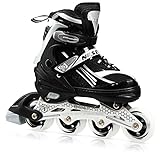 Patins en ligne – Créés pour les débutants et les avancés. Ils sont destinés aux enfants et aux adultes. Ils sont parfaits pour apprendre à conduire. Grâce à leurs caractéristiques, les patins en ligne garantissent une conduite agréable et tranquille! Ce modèle est destiné au patinage de loisirs