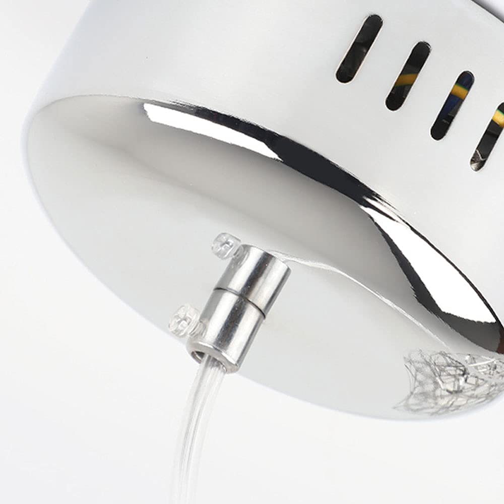 Nowoczesna lampa wisząca Gypsophila - sferyczny żyrandol ze stali nierdzewnej do restauracji, salonu, sklepu odzieżowego, kawiarni i dekoracji ślubnej - elegancka oprawa oświetleniowa do domu