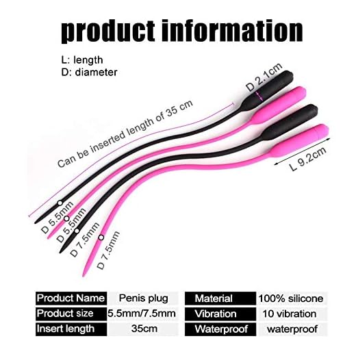 El juguete uretral elástico de la vejiga del silicón 1PC estimula la vibración de la mano del juguete de la relajación (color al azar, longitud 7.5mm)