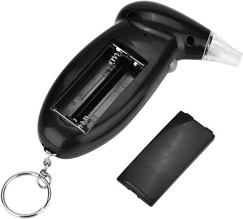 Miniatura 7 de Analizador de alcohol, analizador de aliento de alcohol con pantalla LCD con cinco boquillas