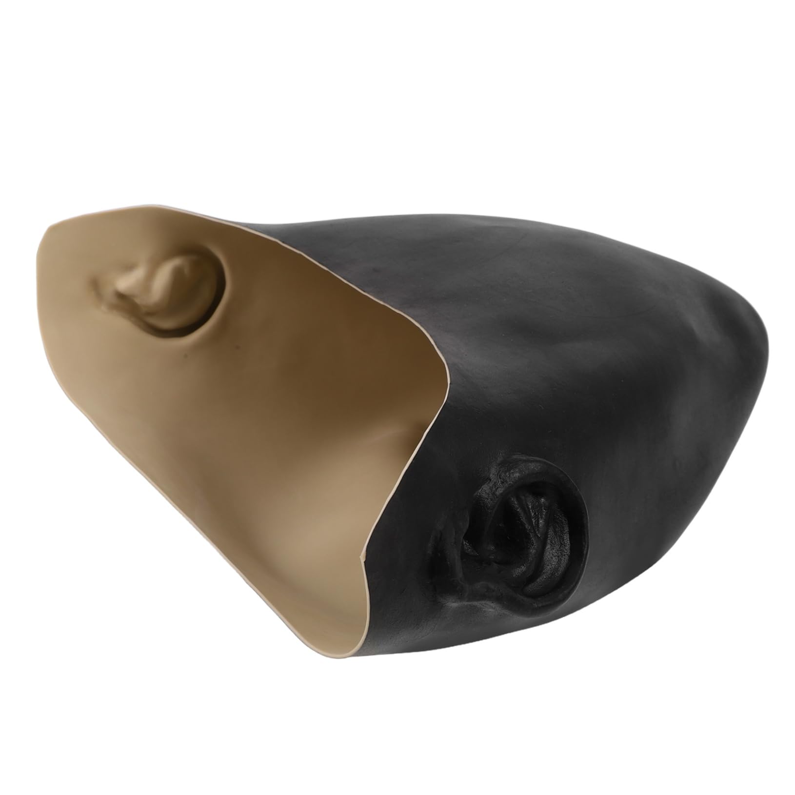 Healvian 5 Stück Schwarze Latex Glatze Flexible und Langlebige Bald Cap für Erwachsene Realistisches Makeup Zubehör für Halloween Cosplay Theater und Themenpartys