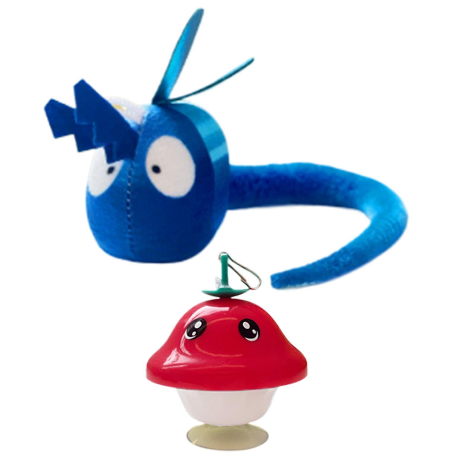 Juguete para gatos para evitar el aburrimiento en casa con pájaro sonoro y ventosa de suelo