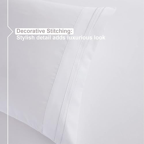 Miniatura 7 de Nestl - Juego de sábanas. Juego de sábanas 1800 con bolsillo profundo  Sábanas de microfibra de doble cepillado lujosas de hotel  Sábana de colchón