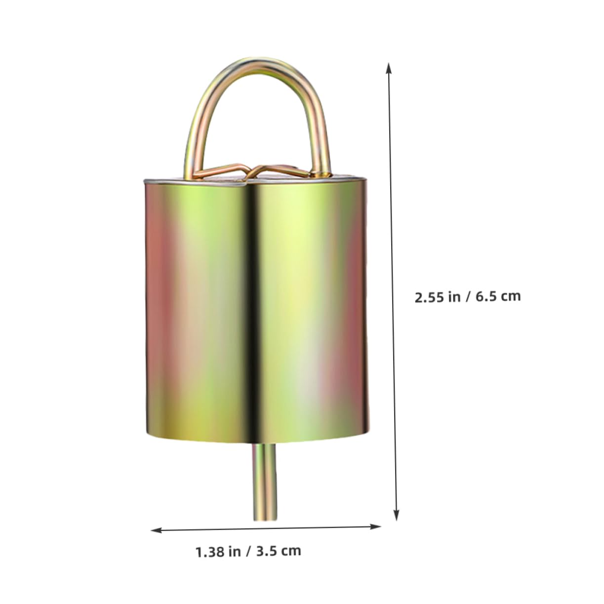 Mipcase Metal Craft Bells 6-Pack for Farm Decoration Animal Tracking Construction Portable Bright Ringing Sound