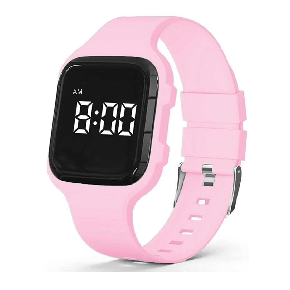 e-vibra Vibrating Alarm Watch, Potty Training Watch Waterproof Medical Reminder Watch with Timer (Pink)