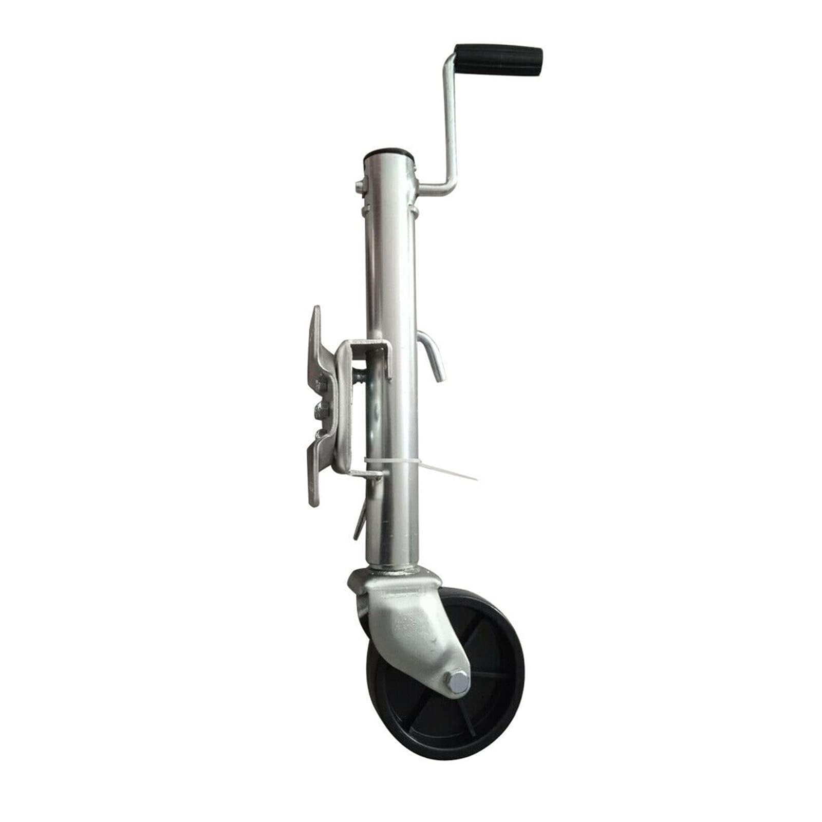 Podnośnik do przyczepy łodzi z kołem, obrotowy podnośnik, koło podporowe do przyczepy, stalowe koło podporowe 544 kg, wytrzymałe, automatyczne podparcie nóg, do samochodu wyścigowego