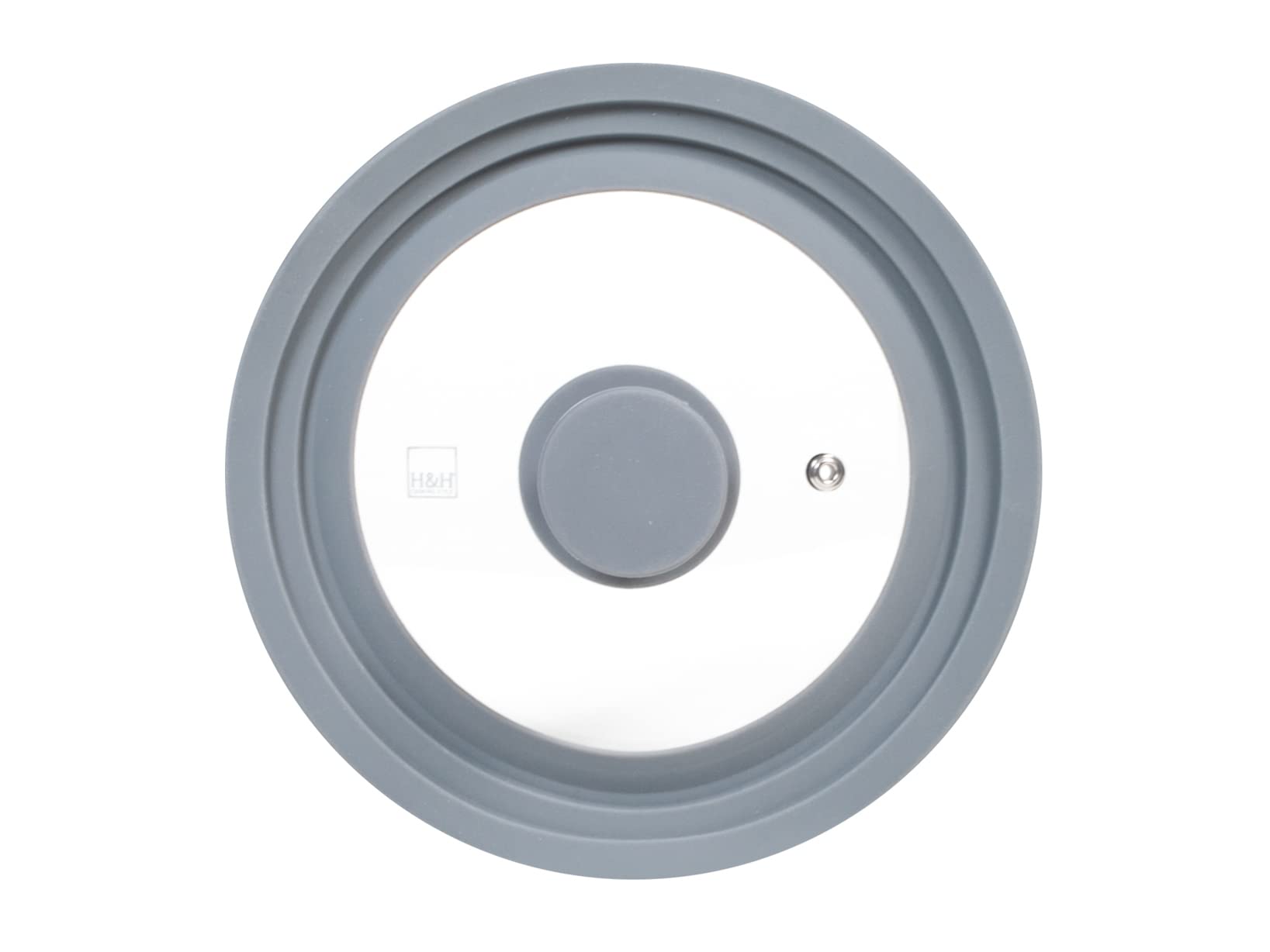 H&H Coperchio In Vetro E Silicone Cm16/18/20