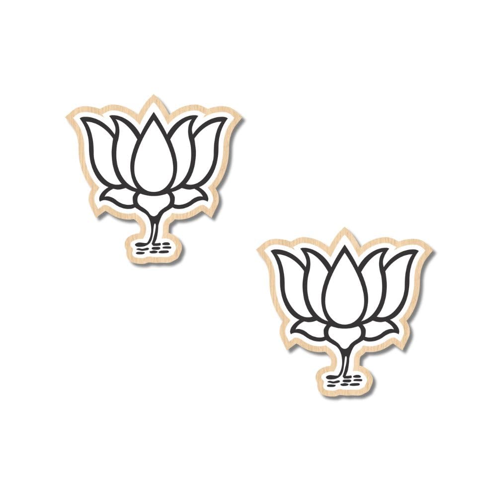 Wood Gully "Lotus Pattern" Lapel Pin Minimalist Design | Icon Badge | Stylish Button for Clothes Hat Bag Shirt Collar-image-24