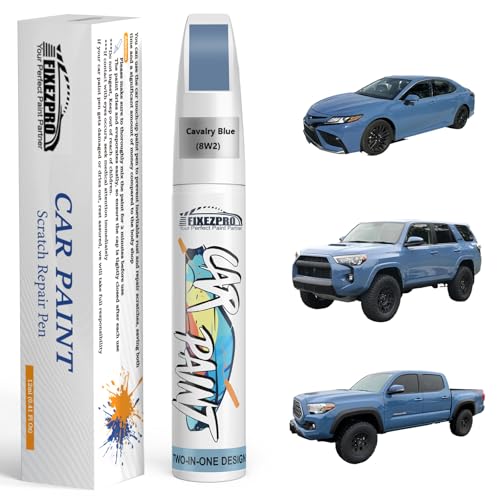 Image of 8W2 Cavalry Blue Car Touch Up Paint for Toyota, Color Match Auto Paint Repair Pen,Professional Car Scratch Repair Remover Pen Quick Drying, Easy to Use