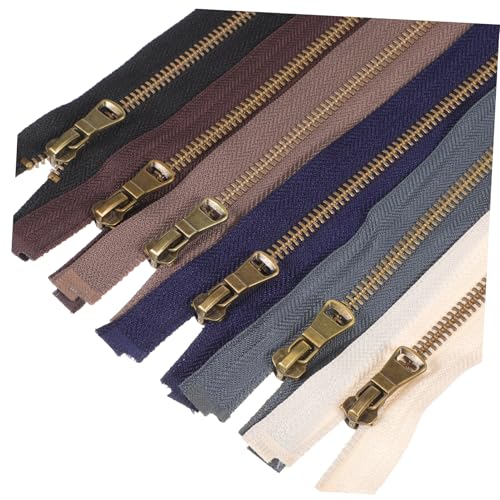 SEWACC 6 Piezas Cremallera de la chaqueta separando las cremalleras de la chaqueta materiales de cremallera reparación universal de cremalleras cerrar cremalleras Zipper Fix Metal