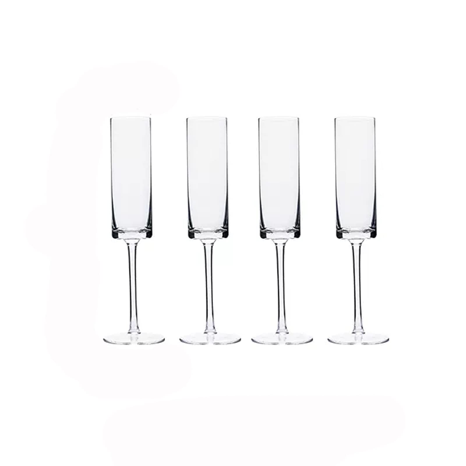Flûtes à champagne 4 pièces Verres à champagne Flûte à champagne de luxe haut de gamme 180 ml Verres à champagne en verre cristal pour la maison Fournitures de fête de mariage pour les fêtes (Couleur