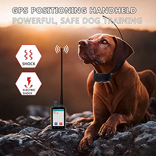 Collare per cani satellitare GPS con antenna VHF ad alta frequenza, localizzazione subacquea di 2 m per cani da caccia, ideale per gli appassionati di caccia e attività all'aperto
