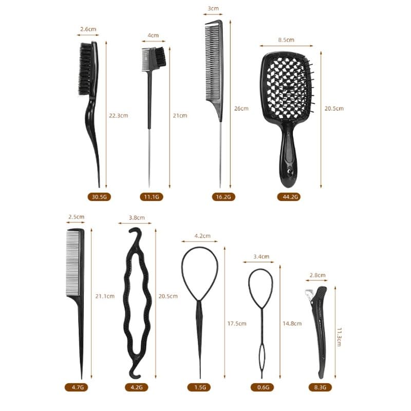 Hair Styling Comb Set Home Care Tools Clip