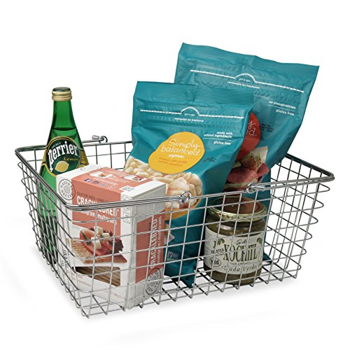 Spectrum Diversified Wire Storage Basket, Large, Chrome #TOP3