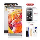 for LG X Cam Screen Replacement-SRJTEK LCD Replacement for LG K580 K580I K580Y K580F K580H K580Z Xcam Touch Screen Digitizer Glass Display Assembly Kit,Repair Parts,IncludeTempered Glass(Gray)