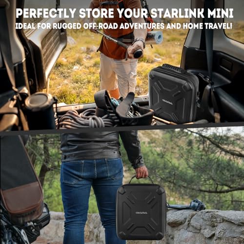 Image of Ultra-Light Case for Starlink Mini - Waterproof, Shockproof EVA for Starlink Case Shoulder Star Link Bag with Dual Carry Options | Ideal Starlink Mini Accessories