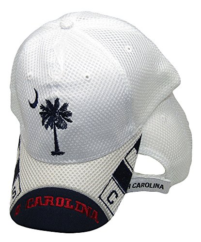 Gorra bordada blanca South Carolina SC State Mesh