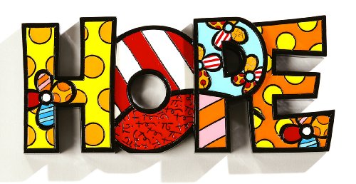 Gift Craft Hope Letters Word Pop Art Figurine