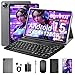 Aobante 10" Android 15 Tablet: 24 GB RAM + 128 GB ROM (1 TB Max), Octa-Core, 1280x800 HD IPS Touchscreen, 5MP+8MP Cameras, 6000 mAh, with Keyboard, Mouse, and Widevine L1 (Gray), Gemini AI