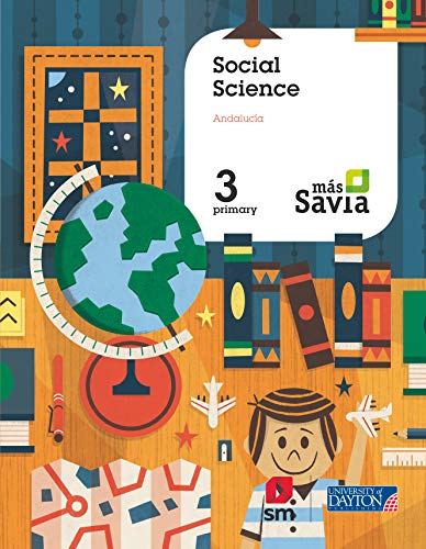 Portada de Social science. 3 Primary. Más Savia. Andalucía