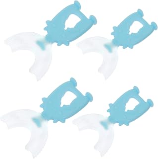 NOLITOY 4Pcs Escova De Dentes Infantil Em Forma De U Escova De Dentes De Silicone Escova Oral 360 ° Escova De Dentes Oral Escova De Dentes Em Forma De U Infantil Escova De Dentes