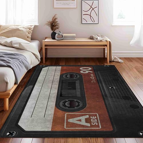 Tapete Decorativo Record 5x7ft con Diseño Musical miniatura 3
