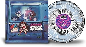 Friday Night Funkin Vol 1 - Exclusive Limited Edition Sticky Subway Baby Blue Silver & Black Tricolor Vinyl LP
