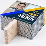 Custom Square-Shaped Hand Fans – Personalized Full-Color Imprint for Events, Parties, Tradeshows, BBQs, & Brand Marketing (Qty 100)