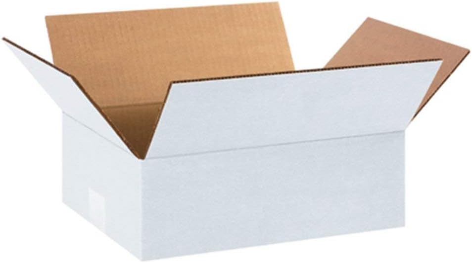 Varda Packaging 3 Ply White 11x8x5 Inches Corrugated Boxes Pack of 25 For Gift Items & Storage