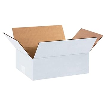 Varda Packaging 3 Ply White 9x7.5x4 Inches Corrugated Boxes Pack of 50 For Gift Items & Storage