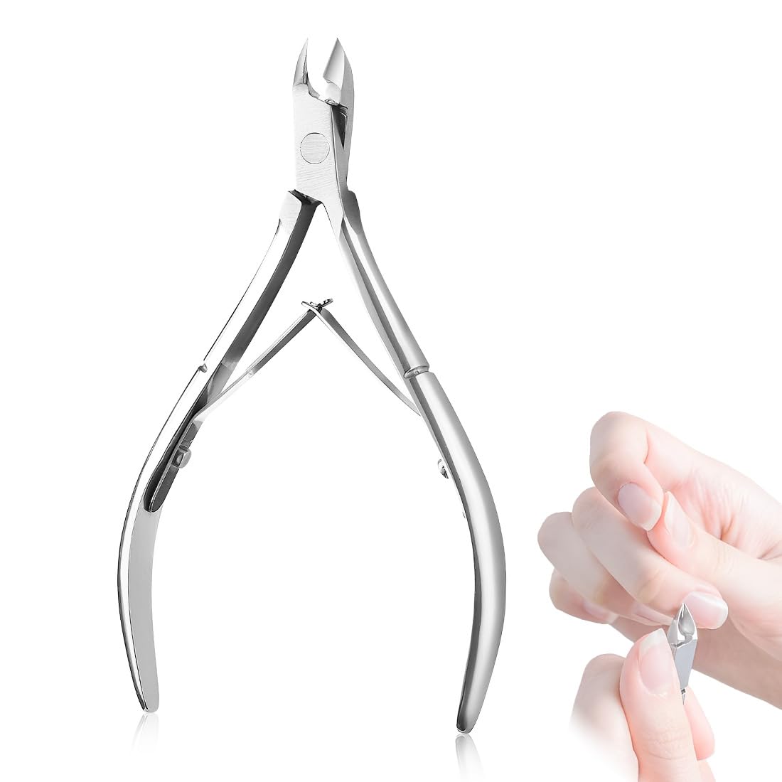 Tronchesino Cuticole Professionale, Taglia Cuticole in Acciaio Inossidabile Pedicure e Manicure, Forbicine Cuticole per Unghie Incarnite Rimuovere Pelle Morta e Cuticole