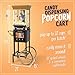 Nostalgia Vintage 8 Ounce Professional Popcorn and Dispensing Cart, Makes Up to 32 Cups, Three Storage Dispensers for Kernels, Candy, Nuts, Chocolate, Measuring Spoons and Scoop Included