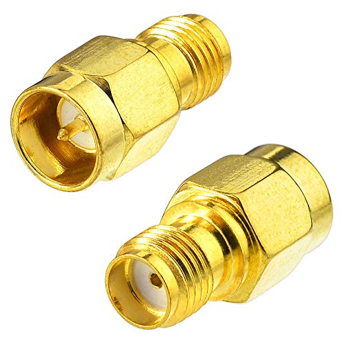 Adaptador Eightwood SMA macho a hembra, pack 2 miniatura 1