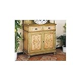 esteamobili - credenza legno massello decorata dipinta a mano anticato - country - eu103 - come foto