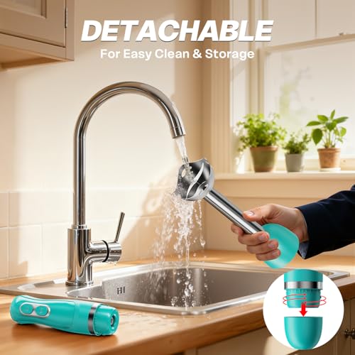 Image of Turelar Immersion Blender Handheld, Corded Electric Blenders Portable Stick Mixer with 2 Mixing Speed and Stainless Steel Blades Emulsifier for Effortless Blending Soup, Smoothies, Puree or Baby Food