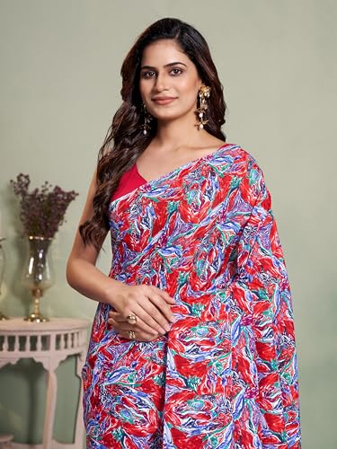 Image of Garden Vareli Art Silk Abstract Printed Saree