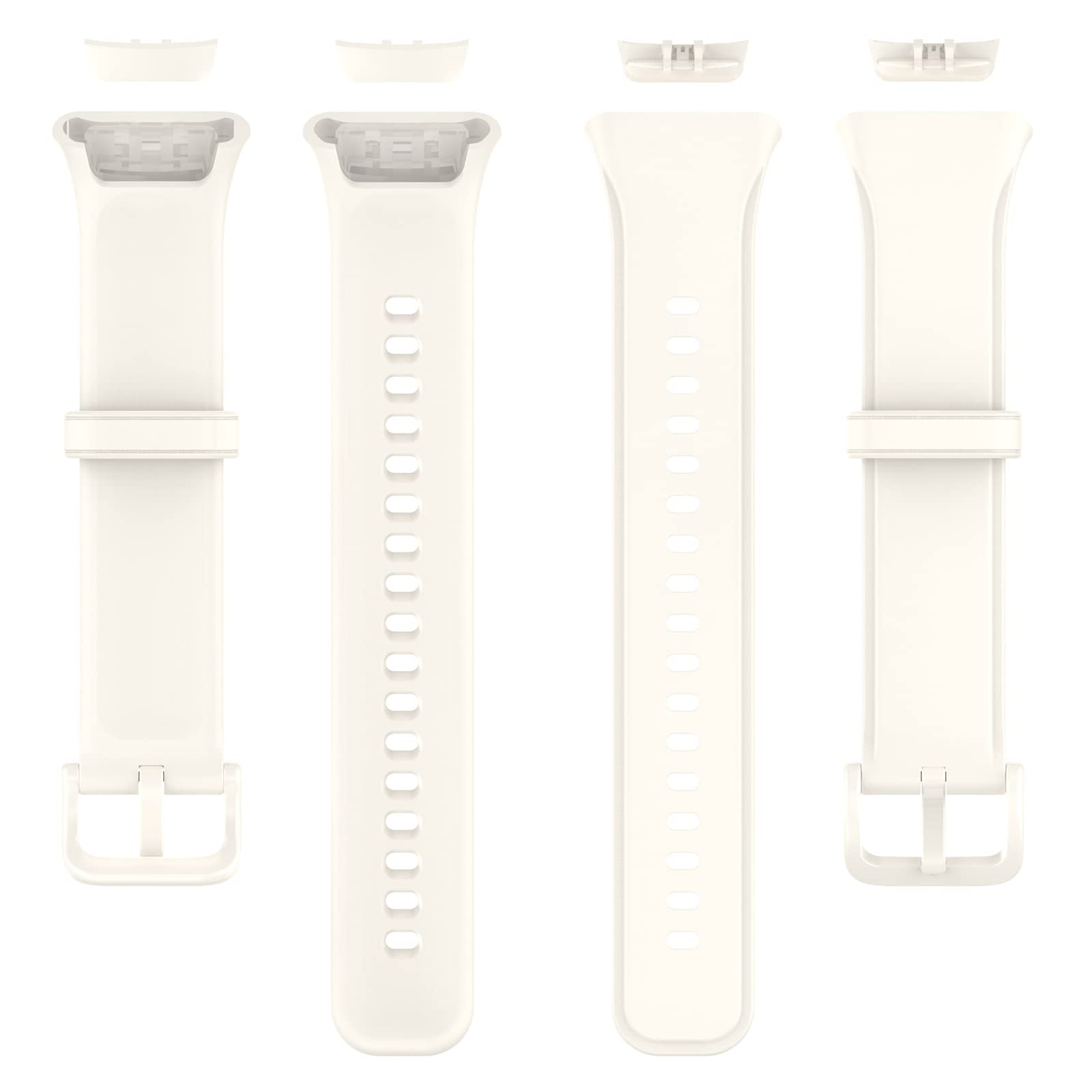 GIOPUEY Cinturino In Silicone Per OPPO Band 2 (Flesh Pink) + 3 Pellicole Protettive Flessibili - 3