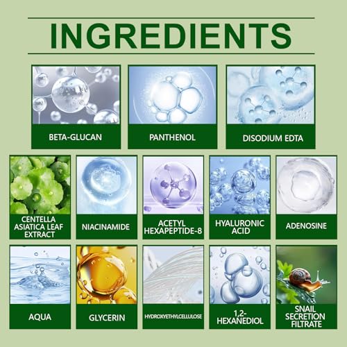 Image of K-Beauty Inspired Toner Pads - Hydrating Facial Pads with Snail Mucin, Niacinamide & Centella - Dark Spot & Fine Line Look Care - 100 Count