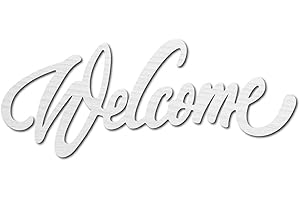 CREATCABIN Welcome Sign Small Wooden Wall Decor
