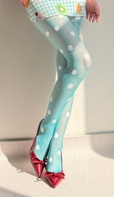 Image of Vintage 60s Printed Funky Tights for Women Y2K Tie Dye Mesh Pantyhose Skinny Body Shaping Leggings Streetwear