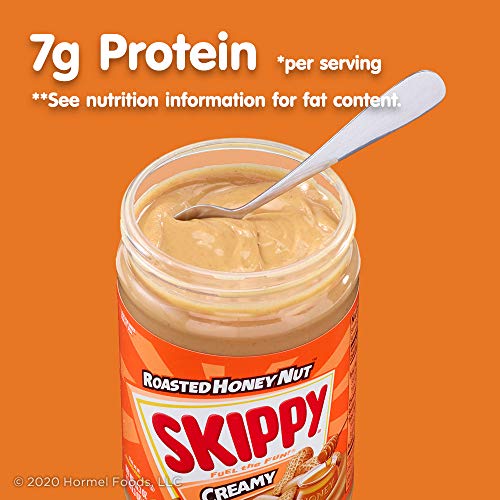 Image of SKIPPY ROASTED HONEY NUT Creamy Peanut Butter, 16.3 Ounce (Pack of 12)